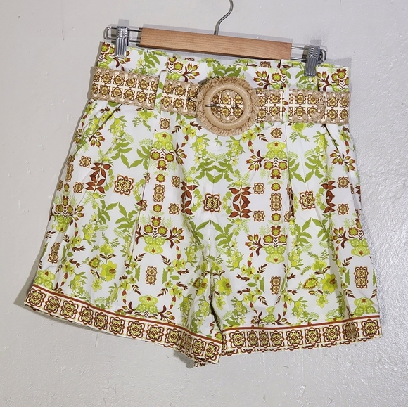 Cara Cara Palmer Vine Green Shorts - Picture 4 of 9